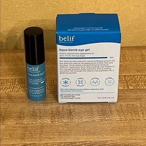 🌟4/$10 Sale🌟 Belif Aqua Bomb Eye Gel Sample Reduces Dark Circles Eye Bags Travel